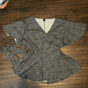 SHEIN size large wrap shirt.